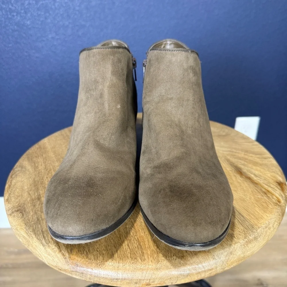 Style & Co for Macy's Taupe Wileyy Ankle Booties, Size 11